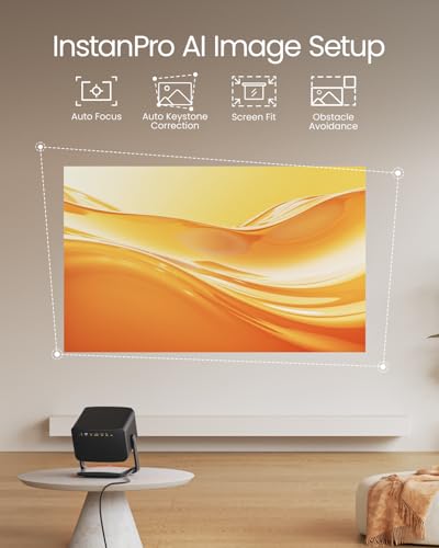 Dangbei DBOX02 Pro 4K Projector GTV  2000 ISO Lumens  HDR10   Dolby Audio  3D Ready  Auto Keystone/Focus  300 Screen  WiFi & Bluetooth Home Theater Projector for Bedroom
