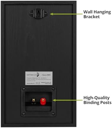 Dayton Audio Classic B65 Bookshelf Speaker Pair  Black