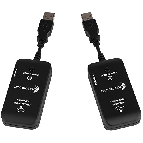Dayton Audio Wave Link WLS System 2 4 GHz Full Range Wireless Audio Transmitter & Receiver System