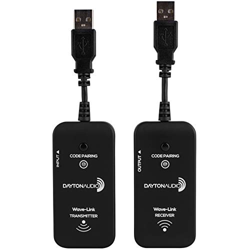 Dayton Audio Wave Link WLS System 2 4 GHz Full Range Wireless Audio Transmitter & Receiver System