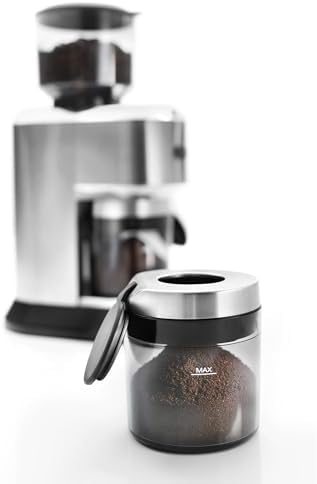 DeLonghi Dedica Conical Burr Grinder with Portafilter Attachment  6 9 x 11 2 x 18 1 inches  Silver