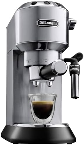 DeLonghi EC685M Dedica Deluxe Automatic Espresso Machine 35 oz  1  Metallic