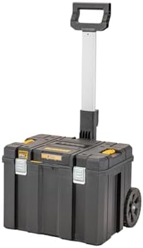 DeWALT DWST83347 1 TSTAK Mobile Tool Box with Carrying Tires  Stackable Storage Case  Easy to Carry