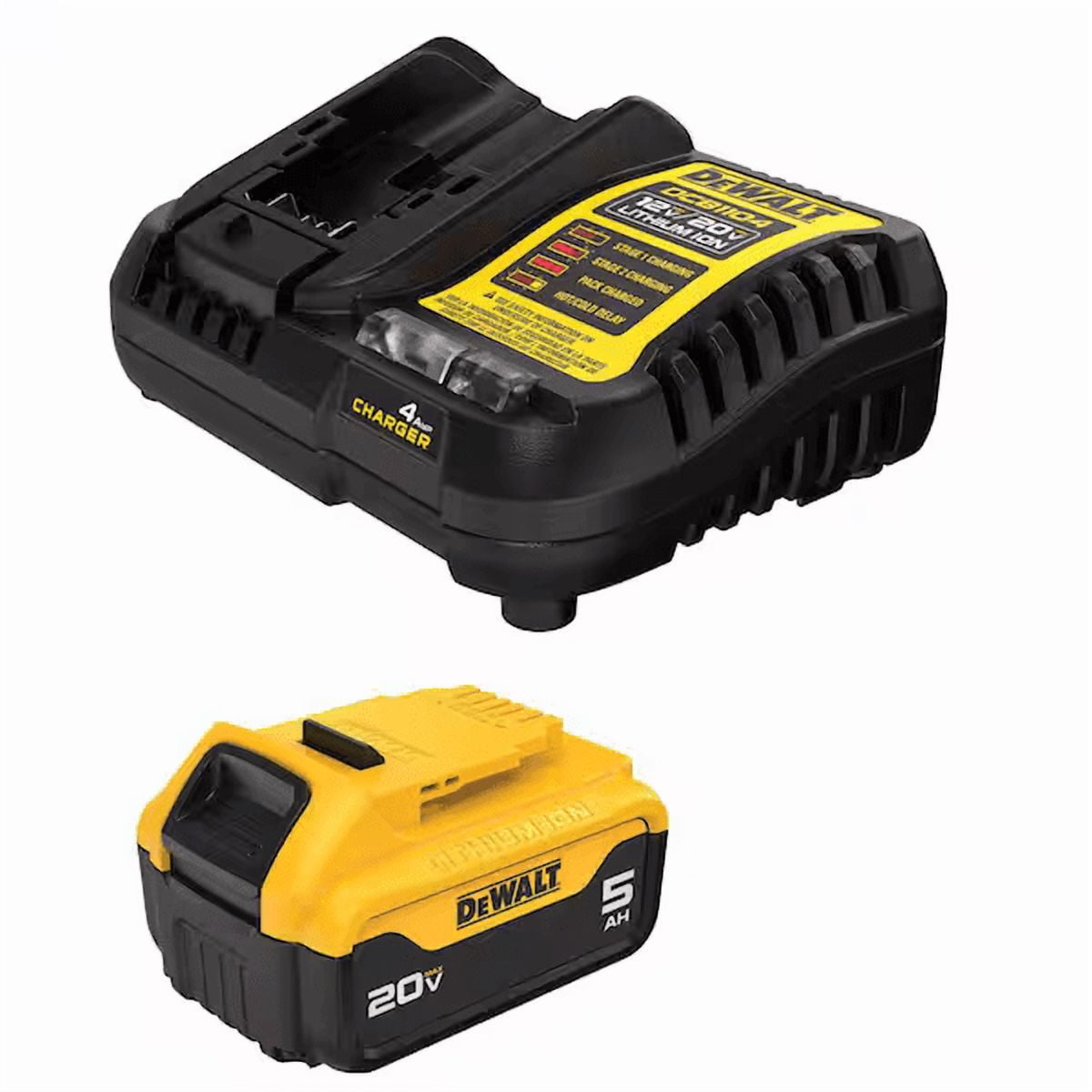 DeWalt DCB205C 20V MAX XR Starter Kit   5 0 Ah Battery Pack and Charger
