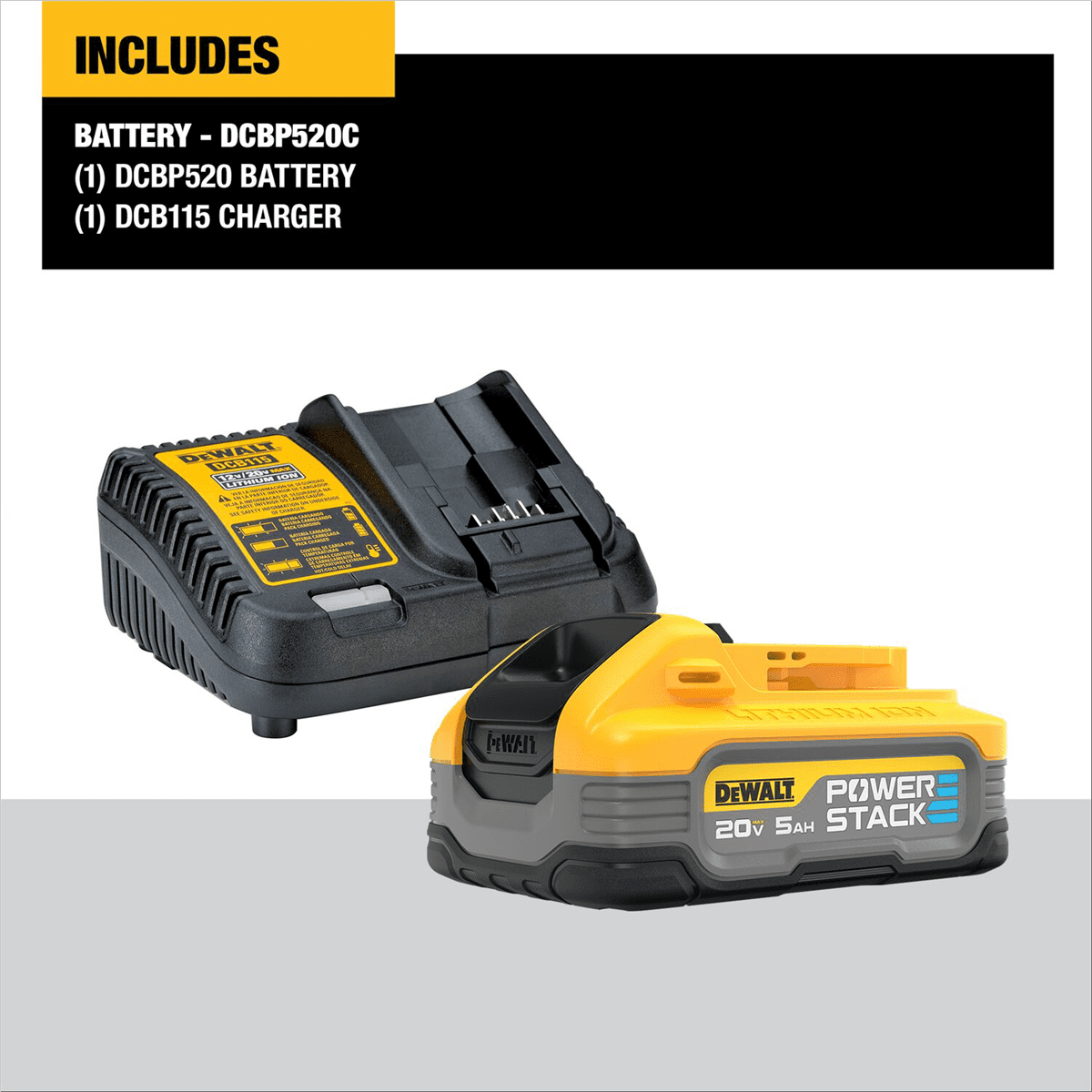 DeWalt SHELL POWERSTACK 5AH STARTER KIT