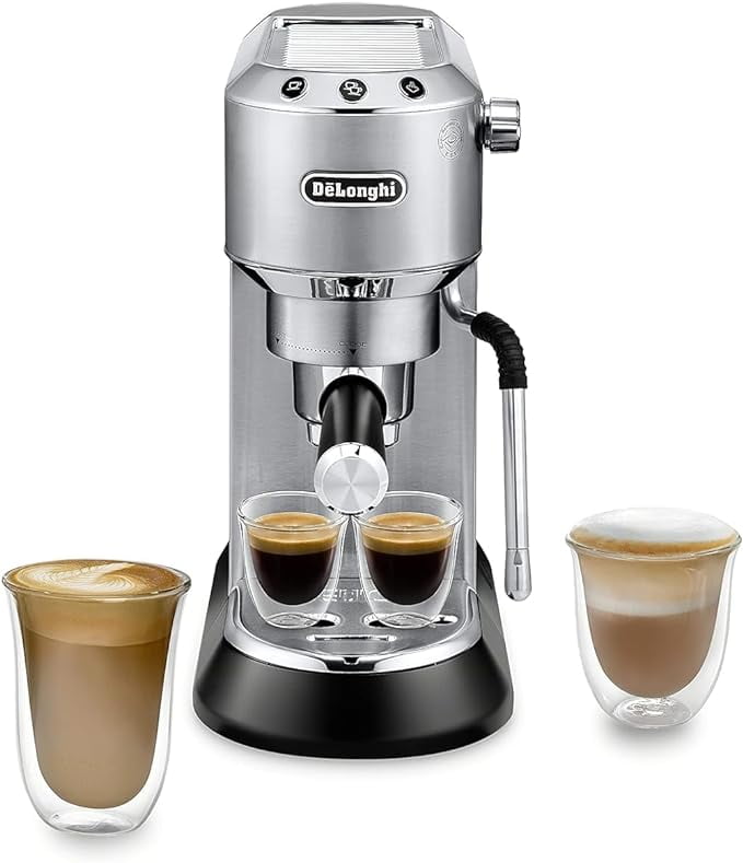 De Longhi Dedica Arte 15 Bar  2 Cup Metal Espresso Machine