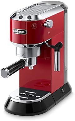 De Longhi Dedica Espresso Machine with Manual Milk Frother  15 Bar Pump & Adjustable Tray   Home Barista Coffee Maker for Espresso  Latte  Cappuccino & Iced Coffee   Italian Stainless Steel Design