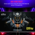 Deco Gear 35" Curved Gaming Ultrawide Monitor  3440x1440  120 Hz  1ms MPRT   Ope
