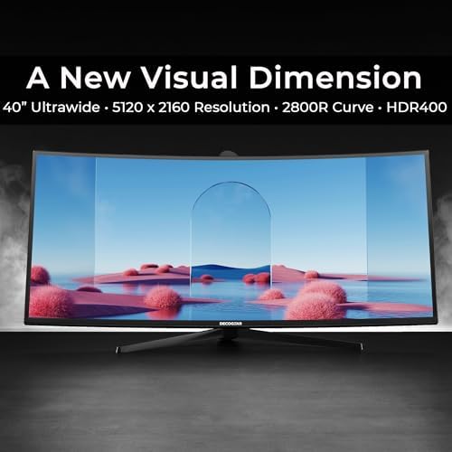 Deco Gear DGOLED49 QD OLED 49 inch QD OLED 5120 x 1440  DQHD  Computer Monitor  144Hz  Adaptive Sync  USB C 90W PD  HDMI  Display Port  VESA Mountable  Tilt  Height Adjustable  Speaker  0 03ms  Black