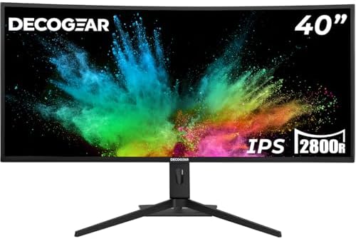 Deco Gear DGOLED49 QD OLED 49 inch QD OLED 5120 x 1440  DQHD  Computer Monitor  144Hz  Adaptive Sync  USB C 90W PD  HDMI  Display Port  VESA Mountable  Tilt  Height Adjustable  Speaker  0 03ms  Black