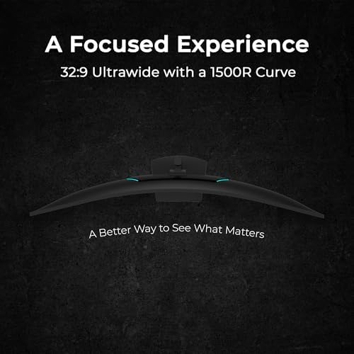 Deco Gear DGOLED49 QD OLED 49 inch QD OLED 5120 x 1440  DQHD  Computer Monitor  144Hz  Adaptive Sync  USB C 90W PD  HDMI  Display Port  VESA Mountable  Tilt  Height Adjustable  Speaker  0 03ms  Black