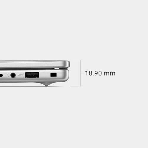 Dell 14 Laptop DC14250 14 0 inch FHD  Anti Glare Display  Intel Core 5 120U Processor  Intel Graphics  16GB RAM  512GB SSD  English AI Backlit Keyboard  Fingerprint Reader  Windows 11 Home   Silver