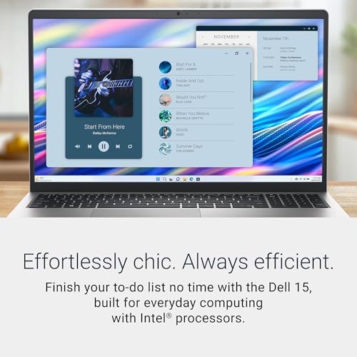Dell 15 Laptop DC15250 15 6 inch FHD  1920x1080  120Hz Display  Intel Core i5 1334U Processor  16GB DDR4 RAM  512GB SSD  Intel UHD Graphics  Windows 11 Home  Onsite Service   Platinum Silver