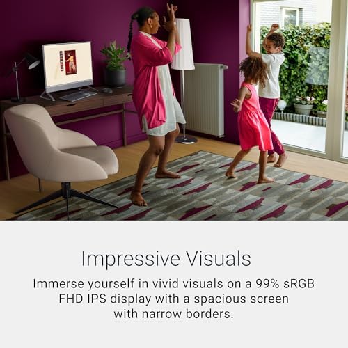 Dell 24 All in One Desktop ec24250 23 8 inch FHD Display  Intel Core 3 Processor 100U  Intel Graphics  8GB DDR5 RAM  512GB SSD  Windows 11 Home  Onsite Service 6 Months Retail Migrate   White