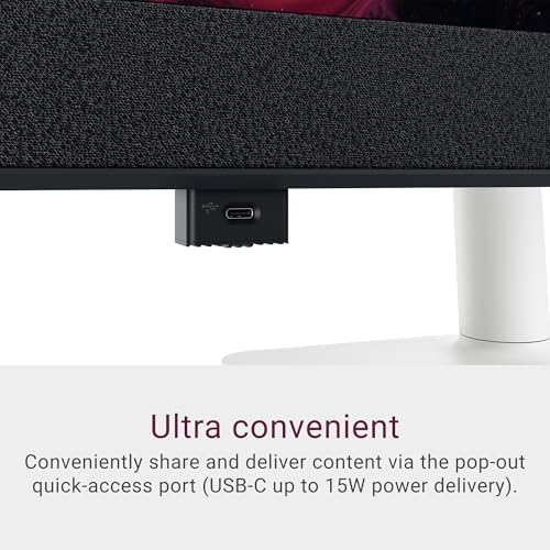 Dell 27 Plus 4K USB C Monitor   S2725QC   27 inch 4K  3840 x 2160  120Hz 16 9 Display  AMD FreeSync Premium  sRGB 99   Integrated Speakers  1500 1 Contrast Ratio  Comfortview Plus   Ash White