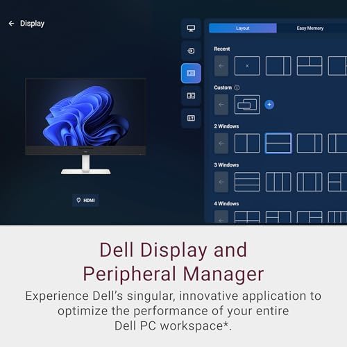 Dell 27 Plus 4K USB C Monitor   S2725QC   27 inch 4K  3840 x 2160  120Hz 16 9 Display  AMD FreeSync Premium  sRGB 99   Integrated Speakers  1500 1 Contrast Ratio  Comfortview Plus   Ash White