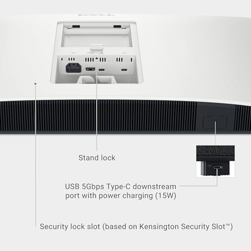 Dell 27 Plus 4K USB C Monitor   S2725QC   27 inch 4K  3840 x 2160  120Hz 16 9 Display  AMD FreeSync Premium  sRGB 99   Integrated Speakers  1500 1 Contrast Ratio  Comfortview Plus   Ash White