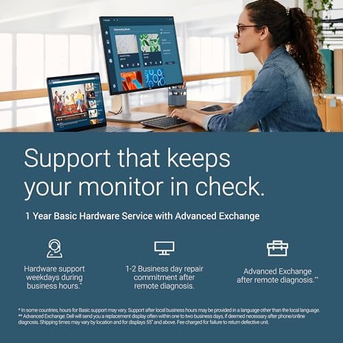 Dell 27 Plus 4K USB C Monitor   S2725QC   27 inch 4K  3840 x 2160  120Hz 16 9 Display  AMD FreeSync Premium  sRGB 99   Integrated Speakers  1500 1 Contrast Ratio  Comfortview   Ash White