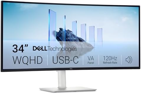 Dell 27 Plus 4K USB C Monitor   S2725QC   27 inch 4K  3840 x 2160  120Hz 16 9 Display  AMD FreeSync Premium  sRGB 99   Integrated Speakers  1500 1 Contrast Ratio  Comfortview   Ash White