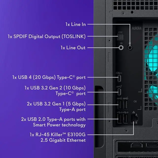 Dell Alienware   Aurora Gaming Desktop   Intel Core Ultra 7 265F 2025   32GB Memory   NVIDIA GeForce RTX 5060 Ti 8GB   1TB Storage   Black