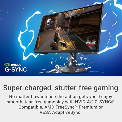 Dell G2524H Gaming Monitor   24 5 inch FHD  1920x1080  280Hz 0 5Ms Display  AMD FreeSync NVIDIA G SYNC Adaptive Sync Technology  Height/Pivot/Swivel/Tilt Adjustability   Black