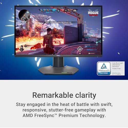 Dell G2524H Gaming Monitor   24 5 inch FHD  1920x1080  280Hz 0 5Ms Display  AMD FreeSync NVIDIA G SYNC Adaptive Sync Technology  Height/Pivot/Swivel/Tilt Adjustability   Black