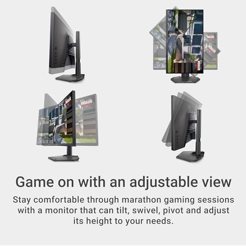 Dell G2524H Gaming Monitor   24 5 inch FHD  1920x1080  280Hz 0 5Ms Display  AMD FreeSync NVIDIA G SYNC Adaptive Sync Technology  Height/Pivot/Swivel/Tilt Adjustability   Black