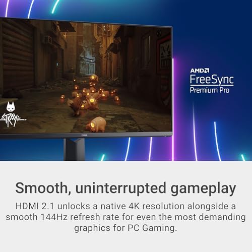 Dell G3223Q Gaming Monitor   32 Inch 4K Ultra UHD  3840x2160   144Hz 1Ms Display  AMD FreeSync NVIDIA G SYNC Compatible  Height/Swivel/Tilt Adjustability  3Yr Advanced Exchange   Black