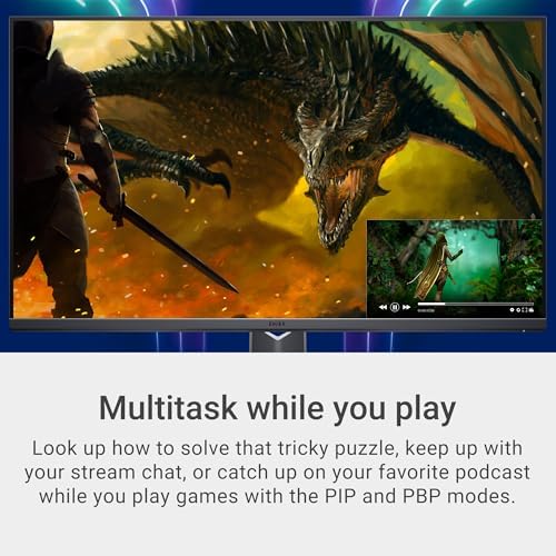 Dell G3223Q Gaming Monitor   32 Inch 4K Ultra UHD  3840x2160   144Hz 1Ms Display  AMD FreeSync NVIDIA G SYNC Compatible  Height/Swivel/Tilt Adjustability  3Yr Advanced Exchange   Black