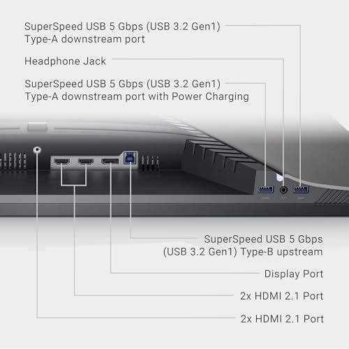 Dell G3223Q Gaming Monitor   32 Inch 4K Ultra UHD  3840x2160   144Hz 1Ms Display  AMD FreeSync NVIDIA G SYNC Compatible  Height/Swivel/Tilt Adjustability  3Yr Advanced Exchange   Black