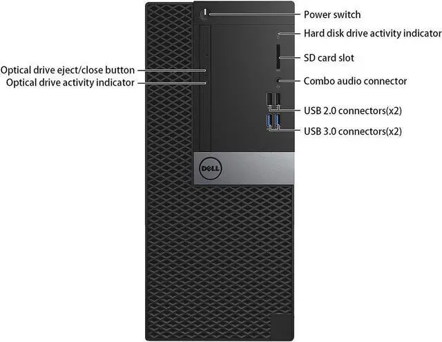 Dell OptiPlex 7040 Desktop MT Mini Tower Computer PC Intel Quad Core i5 6500 up to 3 60GHz  16GB DDR4 Ram 256GB SSD  Wi Fi Adapter  Keyboard & Mouse  Windows 11 Pro  Renewed 