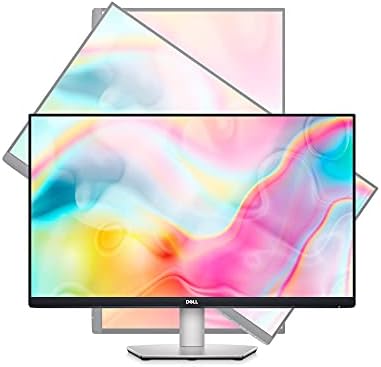 Dell S2722DC Monitor   27 inch WQHD  2560x1440  75Hz 4Ms Display  AMD FreeSync  Built in Speaker  USB Type C Connectivity  Height/Pivot/Swivel/Tilt Adjust   Platinum Silver