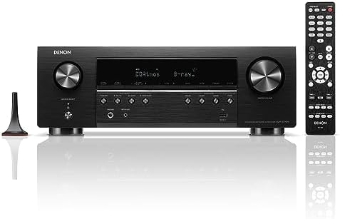 Denon AVR S770H 7 2 Ch Home Theater Receiver   8K UHD HDMI Receiver  75W X 7   Wireless Streaming via Built in HEOS  Wi Fi  Dolby TrueHD  DTS Neural X & DTS X Surround Sound  Bluetooth Amplifier