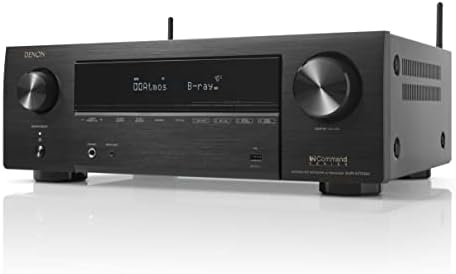 Denon AVR X1700H 7 2 Channel AV Receiver   80W/Channel  Advanced 8K HDMI Video w/eARC  Dolby Atmos  DTS X  Built in HEOS  Amazon Alexa Voice Control