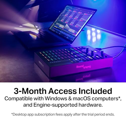 Denon DJ PRIME 4  Standalone DJ Controller with Stem Separation on 4 Decks  Wi Fi Streaming  Drop Sampler Mixer  10 1 Touchscreen  Light Control