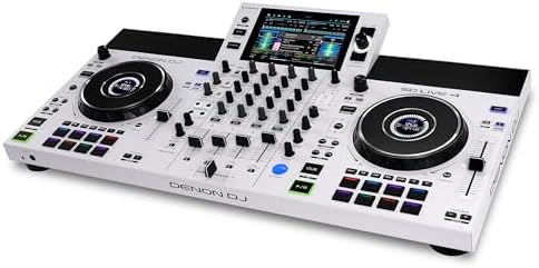Denon DJ SC LIVE 4 Standalone DJ Controller with Stem Separation on 4 Decks  Wi Fi Streaming  Build in Speakers  Serato DJ and Virtual DJ Compatible