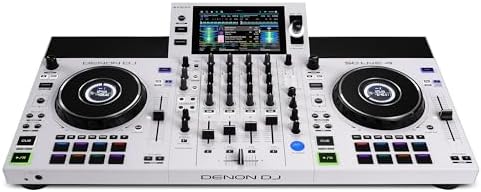 Denon DJ SC LIVE 4 Standalone DJ Controller with Stem Separation on 4 Decks  Wi Fi Streaming  Build in Speakers  Serato DJ and Virtual DJ Compatible