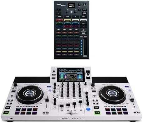 Denon DJ SC LIVE 4 Standalone DJ Controller with Stem Separation on 4 Decks  Wi Fi Streaming  Build in Speakers  Serato DJ and Virtual DJ Compatible