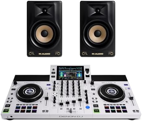 Denon DJ SC LIVE 4 Standalone DJ Controller with Stem Separation on 4 Decks  Wi Fi Streaming  Build in Speakers  Serato DJ and Virtual DJ Compatible