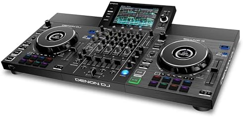 Denon DJ SC LIVE 4 Standalone DJ Controller with Stem Separation on 4 Decks  Wi Fi Streaming  Build in Speakers  Serato DJ and Virtual DJ Compatible