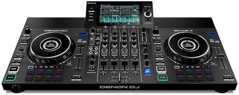 Denon DJ SC LIVE 4 Standalone DJ Controller with Stem Separation on 4 Decks  Wi Fi Streaming  Build in Speakers  Serato DJ and Virtual DJ Compatible