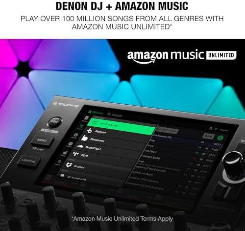 Denon DJ SC LIVE 4 Standalone DJ Controller with Stem Separation on 4 Decks  Wi Fi Streaming  Build in Speakers  Serato DJ and Virtual DJ Compatible