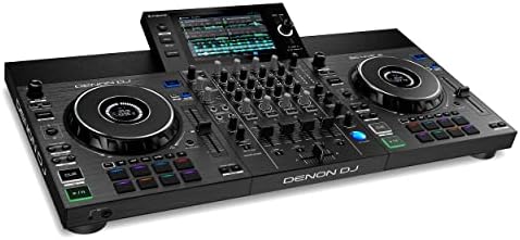 Denon DJ SC LIVE 4 Standalone DJ Controller with Stem Separation on 4 Decks  Wi Fi Streaming  Build in Speakers  Serato DJ and Virtual DJ Compatible