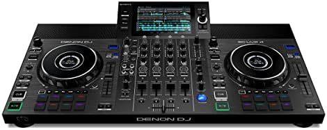 Denon DJ SC LIVE 4 Standalone DJ Controller with Stem Separation on 4 Decks  Wi Fi Streaming  Build in Speakers  Serato DJ and Virtual DJ Compatible