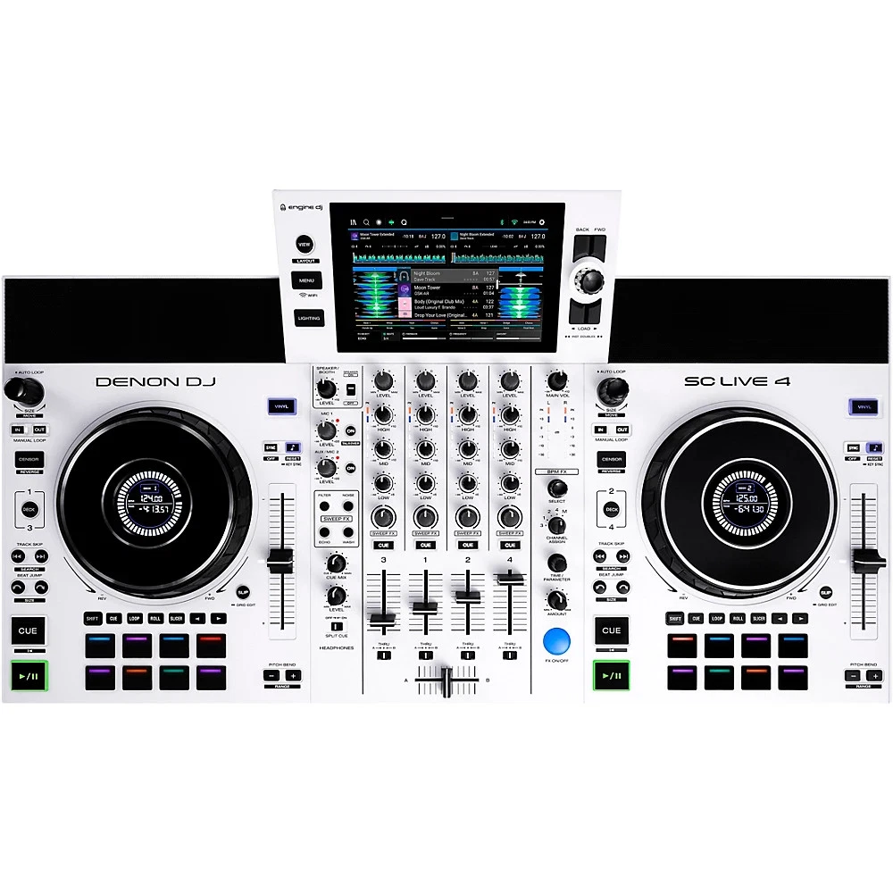 Denon DJ SC Live 4 4 Deck Standalone DJ System White