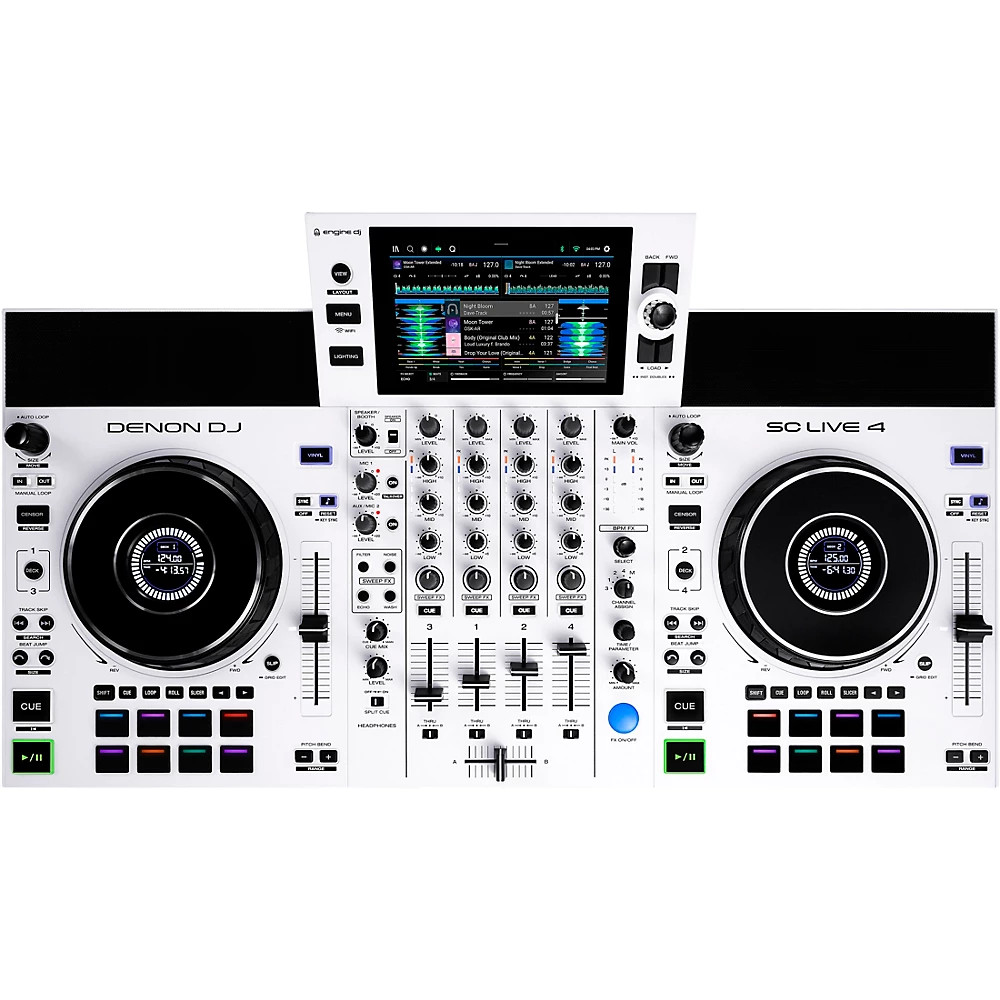Denon DJ SC Live 4 4 Deck Standalone DJ System White