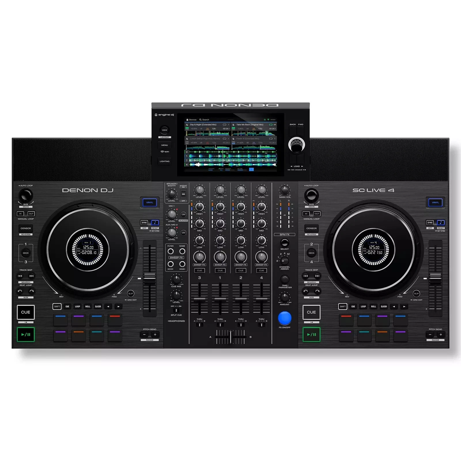 Denon SC LIVE 4 Deck Standalone DJ Controller with Wi Fi