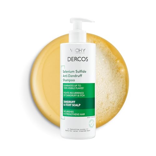 Dercos Dandruff Shampoo  Antifungal Dry Scalp Treatment & Itchy Scalp Relief  Prescription Strength Selenium Sulfide Comparable to 2  Ketoconazole  For Mild to Severe Dandruff & Flaky Scalps