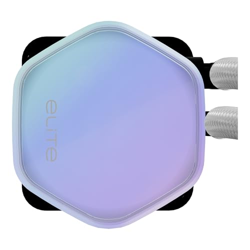 Design by Cooler Master 360 Elite Liquid White AIO CPU Liquid Cooler  R9 Ultra 7  Ceramic Bearing Pump  Translucent aRGB Cover  360 Radiator  PWM Fans  AMD Ryzen AM5 4  Intel LGA 1851 1700 Platform