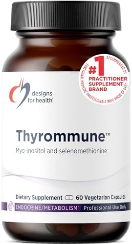 Designs For Health Thyrommune   Thyroid Support Supplement with Selenium  Selenomethionine    Myo Inositol   Vegan & Gluten Free  60 Capsules
